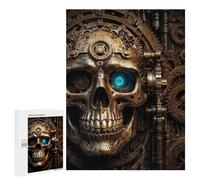 Puzzles 500 PCS pour Adolescents Eerie Steampunk Skull Puzzles pour Adultes - Jeux De Construction - Analyse Et Logique - Idées Cadeaux pour Toute La Famille 500 PCS