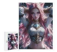 Puzzles 500 PCS pour Adolescents Elegant Pink Warrior Puzzles pour Adultes Jeux Amusants Difficile Difficile À Compléter 500 PCS