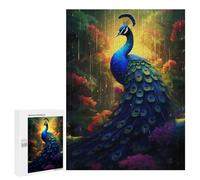 Puzzles 500 PCS pour Adolescents Epic Rainy Peacock Puzzles pour Adultes - Jeux De Construction - Analyse Et Logique - Idées Cadeaux pour Toute La Famille 500 PCS