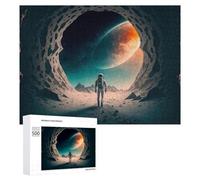 Puzzles 500 PCS pour Adolescents Exploring Alien Planets A Spacewalk Adventure Puzzles pour Adultes Jouets Anti-Stress Décoration Parfaite Cadeaux Anti-Stress 500 PCS
