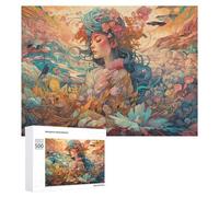 Puzzles 500 PCS pour Adolescents Fantasy Artwork Nature's Harmony Puzzles pour Adultes Jeux Relaxants Difficulté Défi Éducatif Difficile 500 PCS