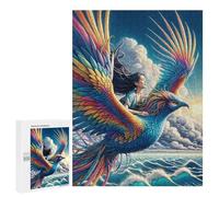 Puzzles 500 PCS pour Adolescents Fantasy Phoenix Flight Over Ocean Puzzles pour Adultes Jeux Amusants Difficile Difficile À Compléter 500 PCS