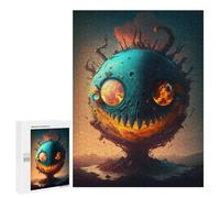 Puzzles 500 PCS pour Adolescents Fiery Monster Sphere Puzzle pour Adultes : Un Jeu Manuel Amusant Et Humoristique pour Un Anniversaire Ou Noël 500 PCS