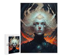 Puzzles 500 PCS pour Adolescents Flame-Wrapped Mystic Puzzles pour Adultes Décoration Murale Jouet Difficile, Difficile, Stimulant À Compléter 500 PCS