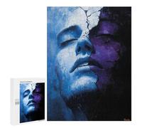 Puzzles 500 PCS pour Adolescents Fractured Duality - Surreal Portrait of Light and Shadow Puzzles pour Adultes Jeu De Réflexion Cadeau d'anniversaire Difficile À Compléter 500 PCS