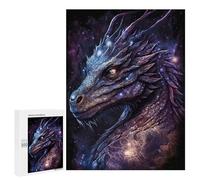 Puzzles 500 PCS pour Adolescents Galactic Dragon Art Print-16 Puzzles pour Adultes Améliore La Mémoire Interaction Parent-Enfant Jouet Jeu Intellectuel 500 PCS
