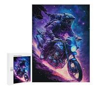 Puzzles 500 PCS pour Adolescents Galactic Motorcycle Adventure -1 Puzzles pour Adultes Améliore La Mémoire Interaction Parent-Enfant Jouet Jeu Intellectuel 500 PCS