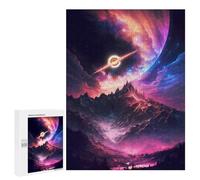 Puzzles 500 PCS pour Adolescents Galactic Mountain Aurora -2 Jeu De Puzzle Casse-tête Anti-Stress Stimulant À Compléter 500 PCS