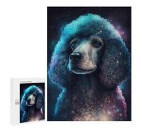 Puzzles 500 PCS pour Adolescents Galactic Poodle Art Print Puzzles pour Adultes Améliore La Mémoire Interaction Parent-Enfant Jouet Jeu Intellectuel 500 PCS