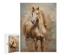 Puzzles 500 PCS pour Adolescents Horse Animal Art Puzzles pour Adultes - Jeux De Construction - Analyse Et Logique - Idées Cadeaux pour Toute La Famille 500 PCS