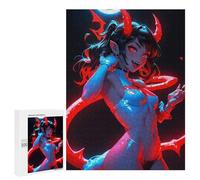 Puzzles 500 PCS pour Adolescents Hot Devil Anime Girl Puzzles pour Adultes Jeux Amusants Difficile Difficile À Compléter 500 PCS