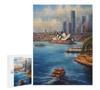 Puzzles 500 PCS pour Adolescents Iconic Sydney Harbour Puzzles pour Adultes Jouets Anti-Stress Décoration Parfaite Cadeaux Anti-Stress 500 PCS
