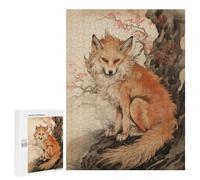 Puzzles 500 PCS pour Adolescents Japan Fox Puzzles pour Adultes Jeux Amusants Difficile Difficile À Compléter 500 PCS