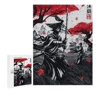 Puzzles 500 PCS pour Adolescents Japanese Duel Ink Wash Puzzles pour Adultes - Jeux De Construction - Analyse Et Logique - Idées Cadeaux pour Toute La Famille 500 PCS