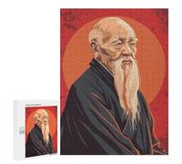 Puzzles 500 PCS pour Adolescents Lao Tzu Philosopher Puzzles pour Adultes À Monter Soi-même - Jeux Éducatifs Et Amusants en Famille 500 PCS