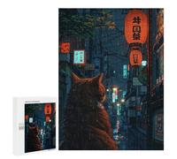 Puzzles 500 PCS pour Adolescents Little Cat in Tokyo Puzzles pour Adultes - Jeux De Construction - Analyse Et Logique - Idées Cadeaux pour Toute La Famille 500 PCS