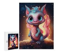 Puzzles 500 PCS pour Adolescents Magical Baby Dragon Artwork Puzzles pour Adultes Jeux Relaxants Difficulté Défi Éducatif Difficile 500 PCS