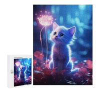Puzzles 500 PCS pour Adolescents Magical White Cat Puzzle Adulte Jeu Familial Une Œuvre d'art À Offrir en Cadeau À Toute La Famille 500 PCS