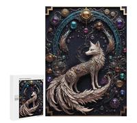Puzzles 500 PCS pour Adolescents Majestic Steampunk Fox Puzzles pour Adultes Décoration Murale Jouet Difficile, Difficile, Stimulant À Compléter 500 PCS