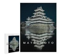 Puzzles 500 PCS pour Adolescents Matsumoto Castle Japan Puzzles pour Adultes - Jeux De Construction - Analyse Et Logique - Idées Cadeaux pour Toute La Famille 500 PCS