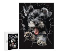 Puzzles 500 PCS pour Adolescents Miniature Schnauzer Puzzles pour Adultes - Jeux De Construction - Analyse Et Logique - Idées Cadeaux pour Toute La Famille 500 PCS