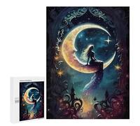Puzzles 500 PCS pour Adolescents Moonlit Mermaid Fantasy Jeux De Puzzle Relaxants Améliorent La Mémoire Offrez-Les en Cadeau À Toute La Famille 500 PCS