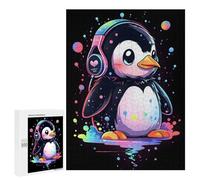 Puzzles 500 PCS pour Adolescents Music Lover Penguin Puzzles pour Adultes - Jeux De Construction - Analyse Et Logique - Idées Cadeaux pour Toute La Famille 500 PCS