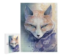 Puzzles 500 PCS pour Adolescents Mystical Kitsune Fox Mask Puzzles pour Adultes - Jouets À Faire Soi-même, mais Aussi Un Défi Éducatif Amusant Et Humoristique 500 PCS