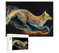 Puzzles 500 PCS pour Adolescents Neon Fox in Motion -1 Jeux De Puzzle Relaxants Améliorent La Mémoire Offrez-Les en Cadeau À Toute La Famille 500 PCS