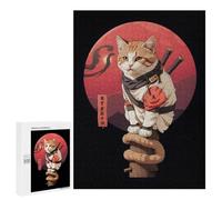 Puzzles 500 PCS pour Adolescents Ninja Cat Puzzles pour Adultes - Jeux De Construction - Analyse Et Logique - Idées Cadeaux pour Toute La Famille 500 PCS