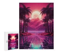 Puzzles 500 PCS pour Adolescents Nostalgic Sunset Reverie Puzzle Adulte Jeu Familial Une Œuvre d'art À Offrir en Cadeau À Toute La Famille 500 PCS