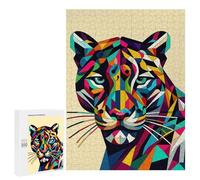 Puzzles 500 PCS pour Adolescents Panther WPAP Pop Art Puzzles pour Adultes Jeu De Réflexion Cadeau d'anniversaire Difficile À Compléter 500 PCS