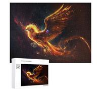 Puzzles 500 PCS pour Adolescents Phoenix Rise Celestial Flame Artwork Puzzles pour Adultes Jeux Relaxants Difficulté Défi Éducatif Difficile 500 PCS