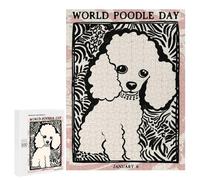 Puzzles 500 PCS pour Adolescents Poster World Poodle Day Puzzles pour Adultes Jeux Amusants Difficile Difficile À Compléter 500 PCS