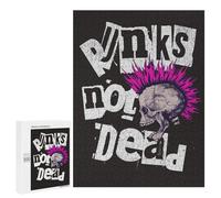 Puzzles 500 PCS pour Adolescents Punks Not Dead Puzzles pour Adultes Jeu De Réflexion Cadeau d'anniversaire Difficile À Compléter 500 PCS