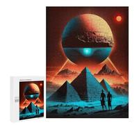 `Puzzles 500 PCS pour Adolescents Pyramide Alien Citizen Puzzles pour Adultes Jeux De Détente Découpe De Précision Offre Spéciale Cadeaux pour Toute La Famille 500 PCS