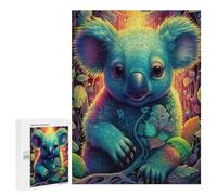 Puzzles 500 PCS pour Adolescents Rainbow Koala in Enchanted Forest Jeux De Puzzle Relaxants Améliorent La Mémoire Offrez-Les en Cadeau À Toute La Famille 500 PCS