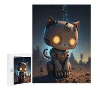 Puzzles 500 PCS pour Adolescents Robotic Cat in Space-4 Puzzles pour Adultes - Jouets À Faire Soi-même, mais Aussi Un Défi Éducatif Amusant Et Humoristique 500 PCS