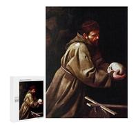 Puzzles 500 PCS pour Adolescents Saint Francis in Prayer Puzzle pour Adultes : Un Jeu Manuel Amusant Et Humoristique pour Un Anniversaire Ou Noël 500 PCS