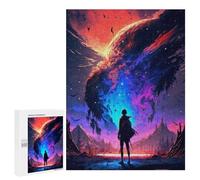 Puzzles 500 PCS pour Adolescents Silhouette Before Cosmic Wonder Jeux De Puzzle Relaxants Améliorent La Mémoire Offrez-Les en Cadeau À Toute La Famille 500 PCS