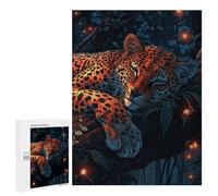 Puzzles 500 PCS pour Adolescents Sleeping Leopard in Jungle Puzzles pour Adultes Jeux De Détente Décoration Murale Idéal comme Cadeau pour Toute La Famille 500 PCS
