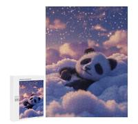 Puzzles 500 PCS pour Adolescents Sleeping Panda Bear Puzzle Adulte Jeu Familial Une Œuvre d'art À Offrir en Cadeau À Toute La Famille 500 PCS