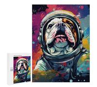 Puzzles 500 PCS pour Adolescents Space Dog Adventure-45 Puzzles pour Adultes Améliore La Mémoire Interaction Parent-Enfant Jouet Jeu Intellectuel 500 PCS