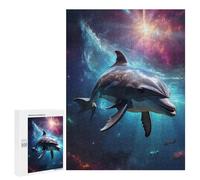 Puzzles 500 PCS pour Adolescents Space Dolphin Puzzles pour Adultes - Jeux De Construction - Analyse Et Logique - Idées Cadeaux pour Toute La Famille 500 PCS