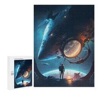 Puzzles 500 PCS pour Adolescents Space Station Odyssey -8 Puzzles pour Adultes Décoration Murale Jouet Difficile, Difficile, Stimulant À Compléter 500 PCS