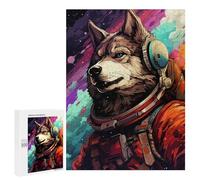 Puzzles 500 PCS pour Adolescents Space Wolf Adventure -1 Puzzles pour Adultes Améliore La Mémoire Interaction Parent-Enfant Jouet Jeu Intellectuel 500 PCS
