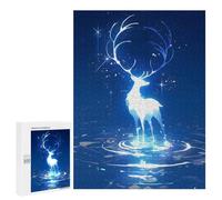 Puzzles 500 PCS pour Adolescents Spirit Deer Puzzles pour Adultes Jeu De Réflexion Cadeau d'anniversaire Difficile À Compléter 500 PCS