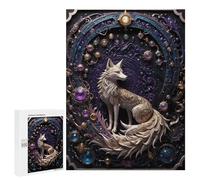 Puzzles 500 PCS pour Adolescents Steampunk Fox Art Puzzles pour Adultes À Monter Soi-même - Jeux Éducatifs Et Amusants en Famille 500 PCS