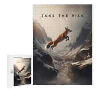 Puzzles 500 PCS pour Adolescents Take The Risk Motivation Puzzle pour Adultes : Un Jeu Manuel Amusant Et Humoristique pour Un Anniversaire Ou Noël 500 PCS