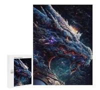 Puzzles 500 PCS pour Adolescents The Blue Old Space Dragon Puzzles pour Adultes À Monter Soi-même - Jeux Éducatifs Et Amusants en Famille 500 PCS